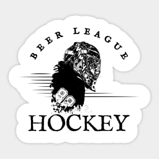 Hockey Beer League Goalie Sticker
